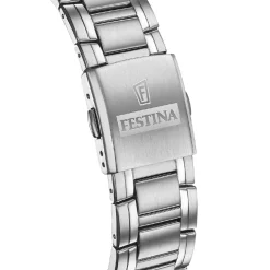Festina Montre Acier<Montre Homme Timeless Chronograph - F20704-5 Bracelet Acier Acier