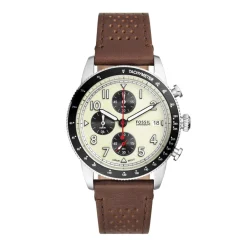 Fossil Montres Montre Cuir<Montre Homme Fossil Sport Tourer - FS6042 Bracelet Cuir Marron