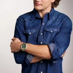 Fossil Montres Montre Acier<Montre Homme Everett - FS6106 Bracelet Acier Bicolore