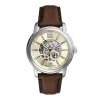 Fossil Montres Montre Automatique|Montre Cuir<Montre Homme Automatic - ME3264 Bracelet Cuir Marron