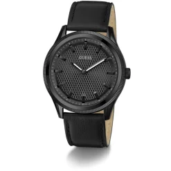 Guess Montre Cuir<Montre Homme Dex - GW0846G3 Bracelet Cuir Noir