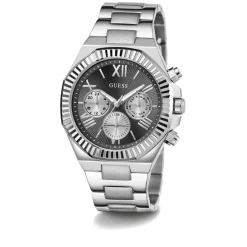 Guess Montre Acier<Montre Homme Equity - GW0703G1 Bracelet Acier Argent