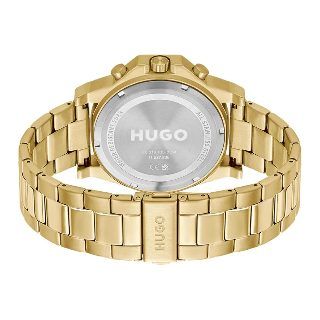 Hugo Montre Acier<Montre Homme #Brave - 1530349 Bracelet Acier Doré