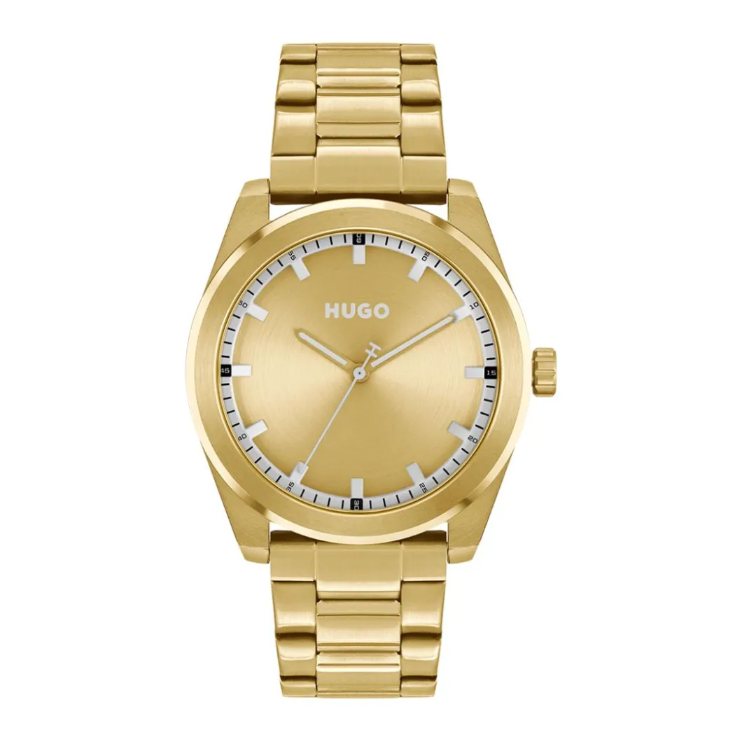 Hugo Montre Acier<Montre Homme #Bright - 1530354 Bracelet Acier Doré