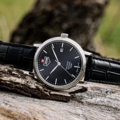 JDM Military Montre Cuir<Montre Homme Kilo - JDM-WG004-07 Bracelet Cuir Noir