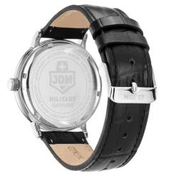 JDM Military Montre Cuir<Montre Homme Kilo - JDM-WG026-04 Bracelet Cuir Noir