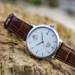 JDM Military Montre Cuir<Montre Homme Kilo - JDM-WG004-06 Bracelet Cuir Marron