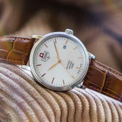 JDM Military Montre Cuir<Montre Homme Kilo - JDM-WG004-06 Bracelet Cuir Marron