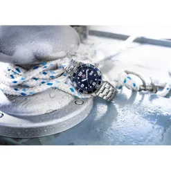 JDM Military Montre Acier<Montre Homme Mike - JDM-WG020-03 Bracelet Acier Argent