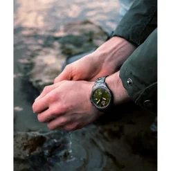 JDM Military Montre Acier<Montre Homme Alpha I - JDM-WG001-08 Bracelet Acier Gris