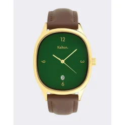 Kelton Montre Cuir<Montre Homme Grande Colorama - 9124942 Menthe Choco