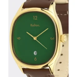 Kelton Montre Cuir<Montre Homme Grande Colorama - 9124942 Menthe Choco