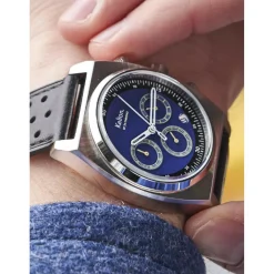 Kelton Montre Cuir<Montre Homme RC 24 Chrono - 9124832 Méca-Quartz Bleu