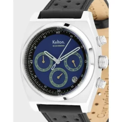 Kelton Montre Cuir<Montre Homme RC 24 Chrono - 9124832 Méca-Quartz Bleu