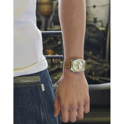 Kelton Montre Cuir<Montre Homme RC 24 Chrono - 9124842 Méca-Quartz Blanc