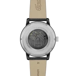 Lacoste Montre Cuir|Montre Automatique<Montre Homme .12.12 Automatique - 2011383 Bracelet Cuir Noir