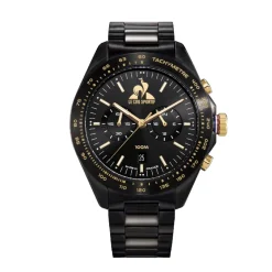 Le Coq Sportif Montres Montre Acier<Montre Homme Coq D'Or - LC37641NT14B Bracelet Acier Noir