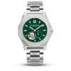 Maison Du Temps Montre Automatique|Montre Acier<Montre Homme MTDelta Coeur Ouvert Vert Acier