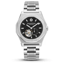 Maison Du Temps Montre Automatique|Montre Acier<Montre Homme MTDelta Coeur Ouvert Noir Acier