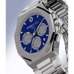 Maison Du Temps Montre Acier<Montre Homme MTGamma Chronographe Bleu Acier