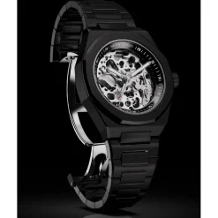 Maison Du Temps Montre Automatique|Montre Acier<Montre Homme MTBeta Skeleton Black Edition Acier