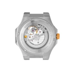 Maison Du Temps Montre Automatique<Montre Homme MTZeta Coeur Ouvert Noir Doré Jaune SIlicone Noir