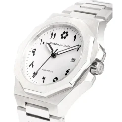 Maison Du Temps Montre Automatique<Montre Homme MTZeta Arabic Blanc Silicone Noir
