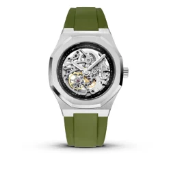 Maison Du Temps Montre Automatique<Montre Homme MTBeta Skeleton Silicone Kaki