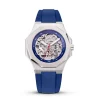 Maison Du Temps Montre Automatique<Montre Homme MTZeta Skeleton Silicone Bleu