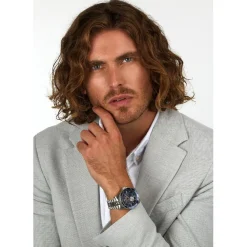 Maserati Montre Acier|Montre Automatique<Montre Homme Sfida - R8823140013 Bracelet Acier Argent