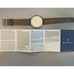 Maserati Montre Cuir<Montre Homme Sorpasso - R8871624010 Bracelet Cuir Marron