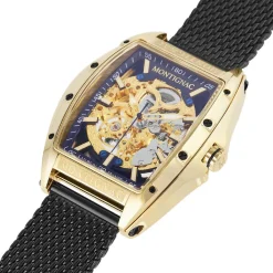 Montignac Montre Fabriquée En France|Montre Automatique<Montre Homme - MOW800 Bracelet Acier Noir