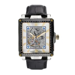 Montignac Montre Fabriquée En France|Montre Cuir<Montre Homme - MOW904 Bracelet Cuir Noir