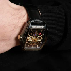 Montignac Montre Fabriquée En France|Montre Cuir<Montre Homme - MOW702 Bracelet Cuir Noir