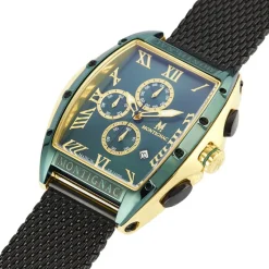 Montignac Montre Acier|Montre Fabriquée En France<Montre Homme - MOW801 Bracelet Acier Noir