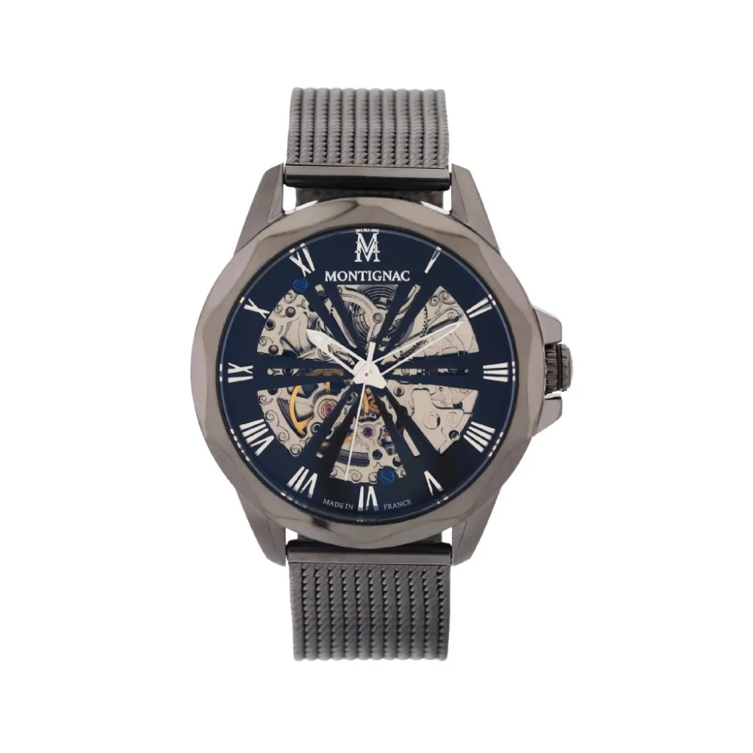 Montignac Montre Automatique<Montre Homme - MOW1005 Bracelet Acier Gris