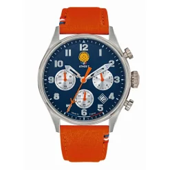 Patrouille de France Montres Montre Cuir<Montre Homme Patrouille de France Athos 7 - 668137 Bracelet Cuir Orange
