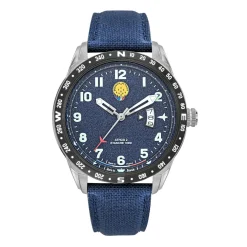 Patrouille de France Montres Montre Cuir<Montre Homme Patrouille de France Athos 2 - 668139 Bracelet Cuir Bleu
