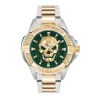 Philipp Plein Montre Acier<Montre Homme The $Kull - PWAAA2825 Bracelet Acier Bicolore