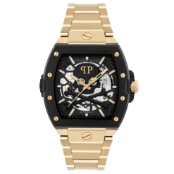 Philipp Plein Montre Acier<Montre Homme The $Keleton 2.0 - PWJFA0625 Bracelet Acier Doré