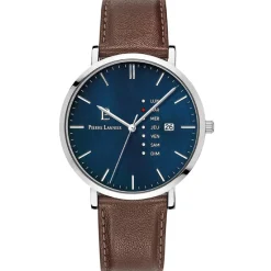 Pierre Lannier Montre Fabriquée En France|Montre Cuir<Montre Homme Data - 242D164 Bracelet Cuir Marron
