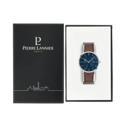 Pierre Lannier Montre Fabriquée En France|Montre Cuir<Montre Homme Data - 242D164 Bracelet Cuir Marron