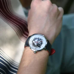 Pierre Lannier Montre Cuir<Montre Homme Élysée - 456D126 Bracelet Cuir Bleu