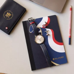 Pierre Lannier Montre Cuir<Montre Homme Élysée - 456D126 Bracelet Cuir Bleu