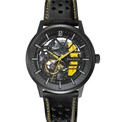 Pierre Lannier Montre Automatique|Montre Fabriquée En France<Montre Homme Paddock - 338A443 Bracelet Cuir Noir