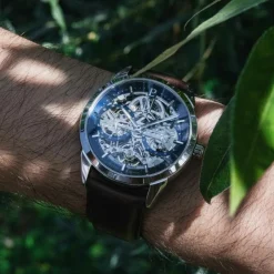 Pierre Lannier Montre Automatique|Montre Cuir<Montre Homme - 346A164 Monarck Bracelet Cuir Brun