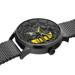 Pierre Lannier Montre Cuir<Montre Homme Paddock - 385C449 Bracelet Cuir Noir