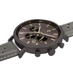 Pierre Lannier Montre Cuir<Montre Homme Baron - 220H490 Bracelet Cuir Gris