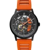 Pierre Lannier Montre Automatique<Montre Homme - 341A499 Paddock Bracelet Caoutchouc Orange