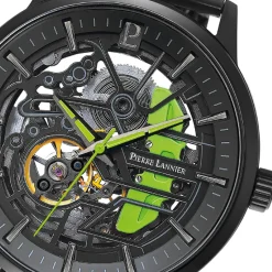 Pierre Lannier Montre Automatique|Montre Cuir<Montre Homme Paddock - 385C479 Bracelet Cuir Noir